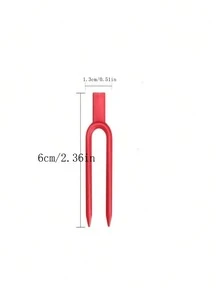 10 CÁI Nĩa hình chữ U ép cây dâu tây, cây dưa hấu chậm cố định, Nĩa nhựa ép cây dâu tây, Nĩa ép cây giống dưa và trái cây, Thanh cây nho hình chữ U, Giá đỡ cây xanh thích hợp để trồng cây và hoa, Nĩa cố định, Hỗ trợ trồng cây mọng nước - Đỏ - Xem 7