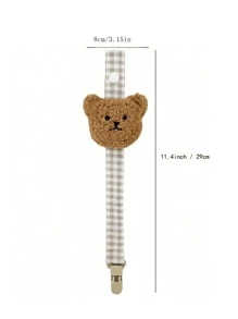 1pc Newborn Pacifier Clip - Baby Pacifier Chain Holder - Toy Teether Dummy Strap - Anti-Drop Rope - No Pacifier Included, For Christmas - Multicolor - View 6