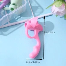 5 指握笔器、儿童书写辅助器、硅胶手指握笔器、学龄前书写训练工具、儿童便携式握笔器、书写学习用品 - 彩色 - 查看 7