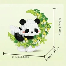 Animal Series Panda Microparticle Building Blocks Toy Model Assembly Gift,Cute Cartoon Decoration,Toys,Building Block Sets,Building Blocks