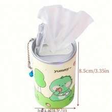1pc/2pcs/3pcs/4pcs Cartoon Canned Wet Wipes, Creative Portable Mini 30-Count Wet Wipes, Cute Beverage Can Design, One-Time Cleaning Wet Wipes, Random Style