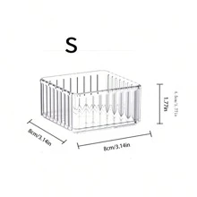 1 caixa organizadora de gaveta de mesa, recipiente deslizante para armazenamento de maquiagem, organizador de penteadeira transparente, empilhável, vários tamanhos, organizador de mesa, livremente combinável, para casa, sala, estudo, decoração, outono, feriado, quarto, presente de Halloween, presente de Natal