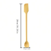 Silicone Double-Headed Scraper Spoon, Mini Makeup Cosmetic Spatula, Jam Baking Tool, Unscented Iron Silicone Bottle Transfer Scoop For Shampoo Shower Gel