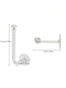 2 Giá để dây buộc tóc và băng đô nhẹ và tiện lợi, móc treo tường không cần đục lỗ, giá treo băng đô và trang sức có móc treo tường - Nhiều màu - Xem 9