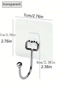 Bộ 1/10 móc treo tường trong suốt chịu lực cao, không cần khoan, thích hợp cho nhà bếp, phòng tắm, phòng ngủ, phòng khách và các không gian khác, đồ dùng tiệc tùng. Móc treo siêu trong suốt với độ bám chắc chắn dùng để treo khăn, dụng cụ nhà bếp, áo choàng, chìa khóa, phụ kiện, đồ trang trí hoặc đèn, hoàn hảo cho người thuê nhà và người sắp xếp nhà cửa trong mọi không gian, lớp hoàn thiện trong suốt hòa hợp với mọi kiểu trang trí. - Nhiều màu - Xem 4