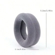 5 件女士多色弹性发带配饰，包括宽带、粗带、发带和松紧带。非常适合在聚会、购物和约会休闲时扎高马尾 - 多色 - 查看 6