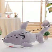 1 件可爱鲨鱼毛绒娃娃，圣诞礼物 - 彩色 - 查看 2