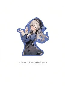 50 件装甜美卡通女孩防水卡通笔记本带涂鸦贴纸 - 彩色 - 查看 5