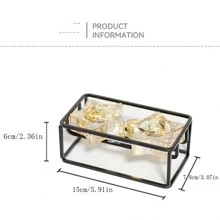 1pc Star Shaped Glass Candle Holder, Romantic Warm Atmosphere Candle Stand Decoration E-I-D - Black - View 2