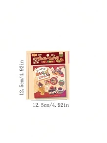 30 Stücke Essen Themen Aufkleber Buch, Japanische Lebensmittel Serie, Retro Stil Sammelalbum DIY Zubehör Ausschnitt Aufkleber Buch, verleiht Tagebuch und DIY Bastelarbeiten Charm, Rückkehr zur Schule