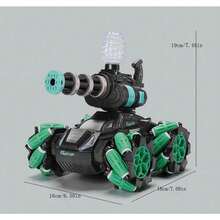 Xe tăng điều khiển từ xa có thể bắn, Xe tăng điều khiển từ xa 4WD, Xe ô tô điều khiển từ xa có thể xoay 360°, Bắn hạt nước, Đồ chơi xe tăng quân đội, Đồ chơi cho bé trai từ 4-12 tuổi, Đồ chơi quân đội, Quà tặng sinh nhật Giáng sinh cho trẻ em - Nhiều màu - Xem 2