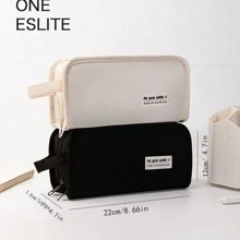 1个可爱卡通大容量铅笔盒，日韩学生铅笔盒，男女通用铅笔盒，多功能铅笔盒，简约铅笔盒，化妆包，洗漱包，返校用品，文具，铅笔袋，书包