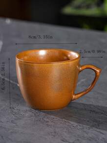 1pc keramische glazuur koffiekopje, kleine capaciteit voor espresso, latte, melk, ontbijt, thuis- en kantoorgebruik