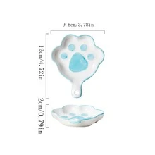 2 chiếc đĩa đựng nước chấm bằng gốm hình 3D dễ thương, đĩa đựng nước tương giấm cho gia đình, nước chấm cho lẩu, mì cay - Xem 6