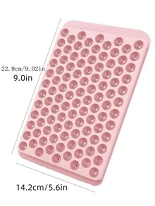 迷你冰块托盘 104 孔圆形冰球模具微型碎冰适用于冷藏酒吧鸡尾酒威士忌饮料咖啡果汁厨房工具 - 藍色 - 查看 7