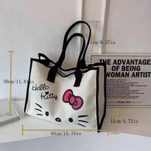 1 件 Sanrio 高端手提包，时尚特别，可爱简约单肩包适合上学、工作和旅行，旅行收纳包，化妆包，大容量化妆品收纳盒，化妆盒，可容纳口红、刷子、护肤品、手机、硬币、小物品、家居、礼品、节日和节日、多功能、派对小礼物 - 彩色 - 查看 8