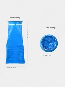 1 túi đựng chất nôn dùng một lần, túi đựng chất nôn chống rò rỉ, túi đựng buồn nôn di động thích hợp cho du lịch, ô tô, người lớn và phụ nữ mang thai, đồ dùng vệ sinh, dụng cụ gia đình - Màu xanh lam - Xem 2
