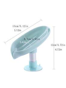 4/2/1 pezzi Portasapone senza foratura con ventosa inclinata, semplice per il bagno, per raccogliere e drenare il sapone, per uso domestico e per il ritorno a scuola
