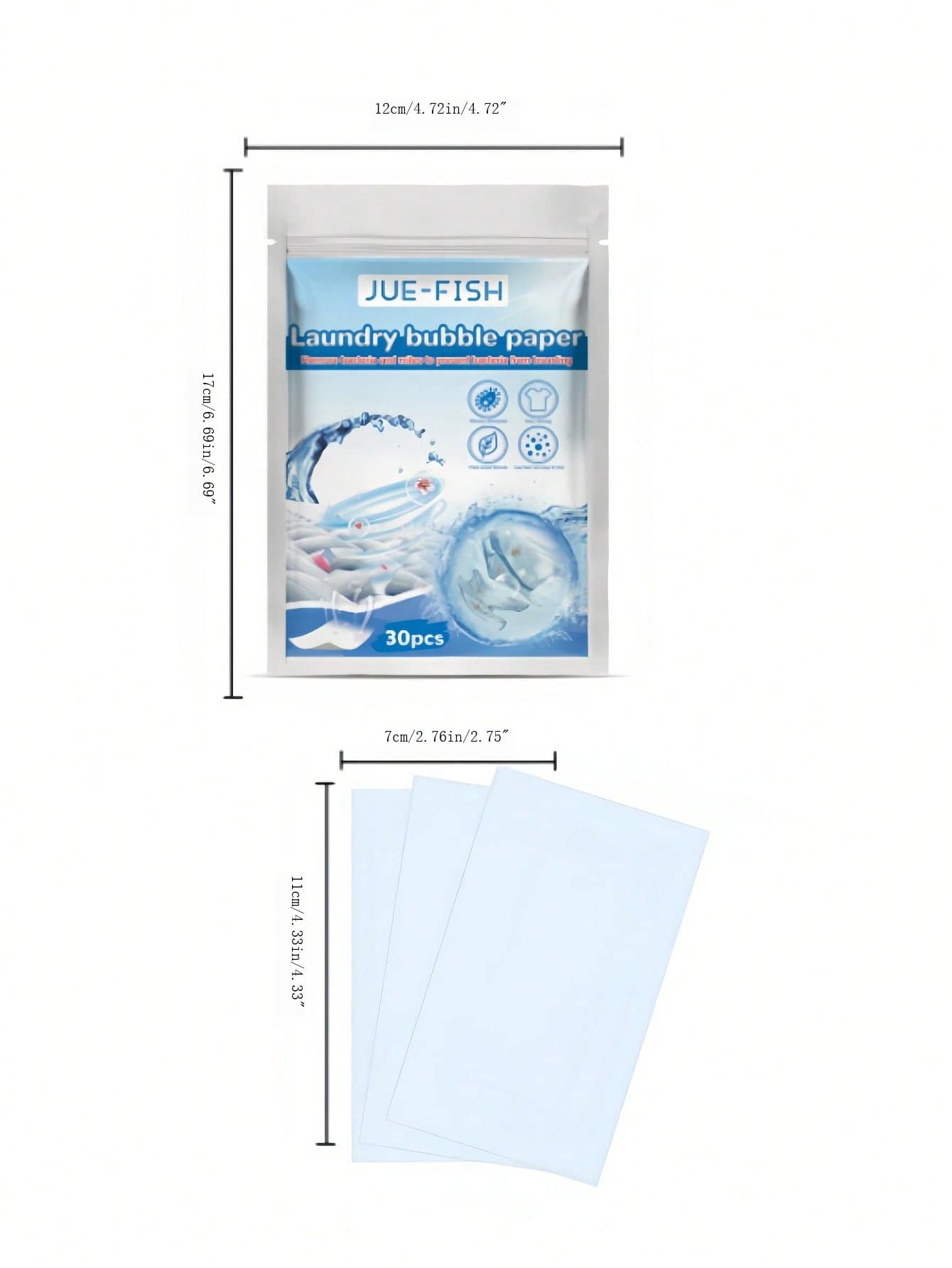 Laundry Bubble Paper, Long-Lasting Fragrance Clothes Cleaning ...