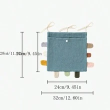 Túi treo đồ đầu giường, Túi đựng đồ cũi trẻ em, Hộp đựng tã, Giỏ đựng đồ treo đồ cũi trẻ em - Nhiều màu - Xem 5