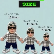 定制照片毛绒抱枕 - 柔软舒适，送给父母、情侣和朋友的个性化礼物 - 可机洗，适合四季家居装饰。可爱、温暖、柔软、可定制、独特、个性化，是送给男友/女友的理想礼物，适合生日、周年纪念日、婚礼等场合。可放置于沙发、床、汽车、茶室、卧室、客厅、浴室、餐厅等场所。透气、轻便、可水洗。