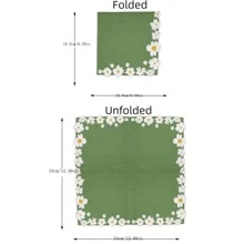 50 piezas/100 piezas Servilletas de papel con diseño de margarita, servilletas desechables decorativas para cena, adecuadas para eventos grandes, fiestas, bodas, Año Nuevo, Día de San Valentín