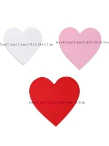 1/3 件心形木制装饰品，适合情人节派对，木制工艺品最佳礼物