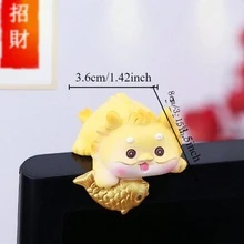1pc Creative Cute Animal Flat-Laying Display Decoration, Plush Miniature Adorable Desktop Decor For Computer Screen, Car Dashboard, Home, Office, Gifts For Birthday, Valentine's Day, Mother's Day Birthday - Multicolor - View 12