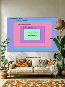 1pc Multicolor Flag Background Custom Tapestry, You Can Place Your Favorite Photos, Artists, Etc., Suitable For Male Or Female Bedroom Aesthetics, Room Decoration, Room Flags, Wall Decoration, Mother's Day Custom Tapestry, Children's Day, Father's Day, Graduation, Wedding, Housewarming, Christmas Bedroom, Tea Room, Living Room, Custom Flag, Home Decoration