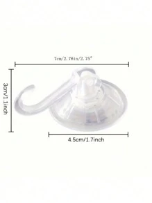 4pcs Heavy Duty Suction Cup Removable & Sturdy Hooks For Bathroom, Shower And Kitchen, Hanger For Towels On Glass Window & Door, Bathroom Accessories