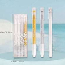 colnk 0.8毫米防水荧光笔，大容量，白色/金色/银色，适用于绘画、日记、艺术创作 - 套裝 - 查看 4