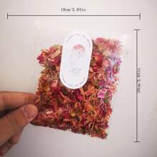 5pcs/Pack Dried Rose Petals Fragments, Natural Dried Flowers Decor - Suitable For Indoor Home Decor, DIY Soap, Candle, Fragrance