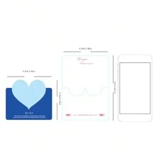 10pcs Random Color Valentine's Day Greeting Cards Set - Holiday & New Year Theme Design, Suitable For Valentine's Day, Party, Wedding Card Seasons Blessings