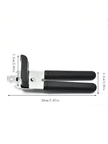 1 pezzo Apriscatole manuale in acciaio inossidabile, apri lattine, sollevatore coperchi, apribottiglie, apribarattoli con manico in plastica, adatto per aprire vari tipi di scatolame come carne, verdure, frutta, zuppe, frutti di mare