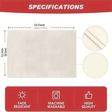 4/6pcs Valentine's Day Heart Shaped Linen Placemats, Creative Print Placemats, Heat & Stain Resistant Placemats, Kitchen Dining Table Decor, Decorative Accessories - Pink - View 7