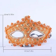 Couple Masquerade Supplies, Carnival Mask, KTV/Bar/Nightclub Mask, Black Lace Mask Suitable For Women, Sexy Lace Party Mask, Half Face Masquerade Mask Suitable For Bar/Performance/Dance/Halloween/Carnival/Costume Party - Multicolor - View 5