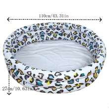 Inflatable Indoor Ocean Ball Pool, Multifunctional Bubble Pool, Leaf Pattern Sandpit, Swimming Pool, Outdoor Inflatable Ocean Ball - White - View 7