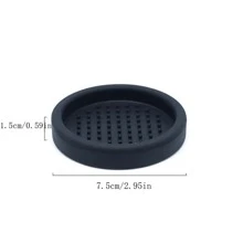 Silicone Tamper Mat, Coffee Bar Barista Tamping Mat With Non-Slip Corner Handle, Espresso Machine Accessory Holder Stand - Multicolor - View 4