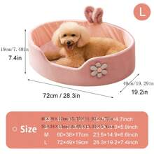 Cat Bed Dog Bed Suitable For All Seasons, Warm Bed In Winter, Removable And Washable Pet Mat