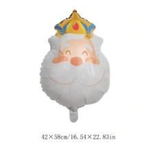 1 Set Three Kings Day Donut Decorations King Balloons, Gifts For Sons, Daughters, Family, Friends, Decor For Floats, Dessert Shops, Candies, Holidays, Home, Party Supplies - Multicolor - View 3
