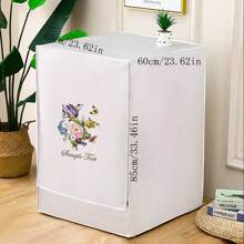 Waterproof, Sun-Proof Washing Machine Cover For Fully Automatic Washing Machines,Kitchen Decor,Household Items - Silver - View 2