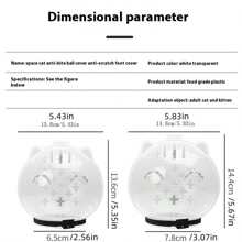 Transparent Breathable Cat Mask, Adjustable Cat Helmet, Cat Mask Headcover Anti-Licking Space, For Grooming