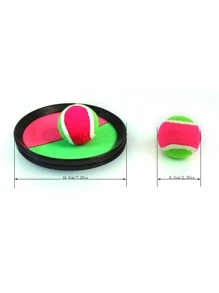 Sticky Ball Suction Cup Outdoor Interactive Catch Ball Hand Palm Contact Toy, Sticky Ball Paddle Sensation - Multicolor - View 6