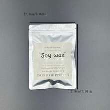 Bolsas de 500g, 300g, 100g de cera de soja natural de alta calidad para hacer velas en casa - Blanco - Ver 4