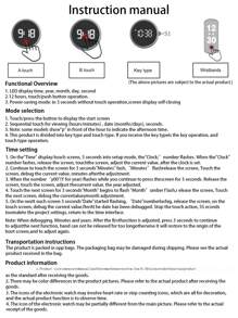 1pc Fashion LED Electronic Watch For Children & Teenagers, Displays Time & Date, Suitable As Back To School Or Christmas Gift For Girls & Boys