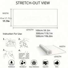 1卷自粘墙纸，带有蓝天和白云图案 PVC 17.7inX39.3/118.1/196.8/防水防污可拆卸易于安装客厅卧室宿舍天花板壁纸 DIY 家居装饰家具翻新美学贴纸礼物生日毕业房间装饰墙面装饰浴室装饰卧室装饰房间装饰物品客厅装饰房屋装饰家居装饰客厅墙纸墙贴墙贴
