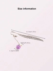 1 件玻璃压制干花植物标本书签，优雅叶子书签，复古文化用品，复古书签，学校用品，返校 - 彩色 - 查看 11