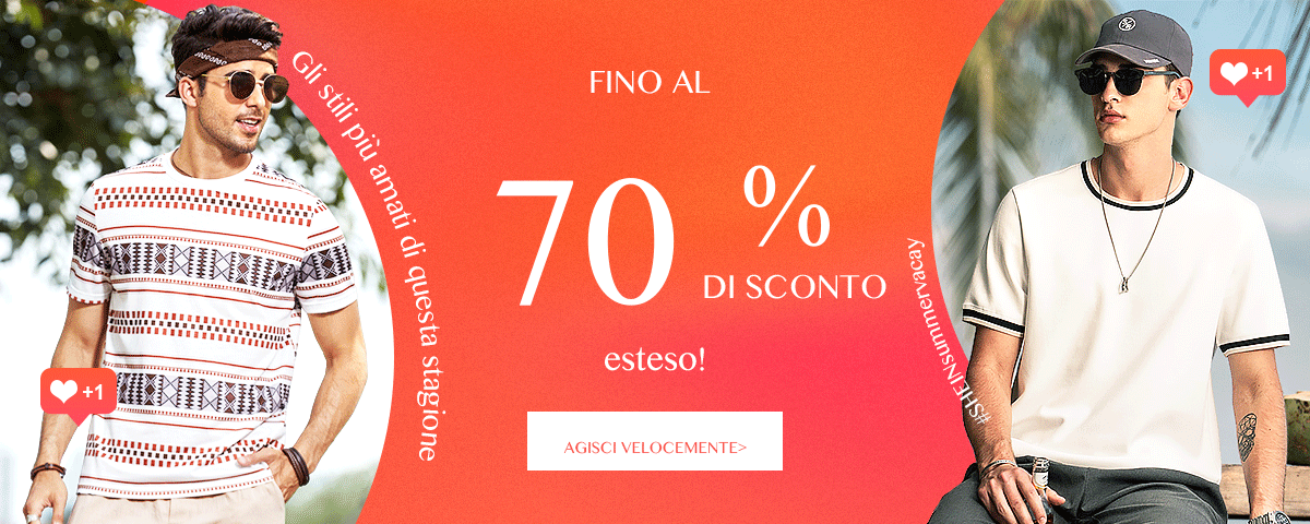 Saldi Estivi 2022 | Acquista Online Abbigliamento Uomo | SHEIN ITALIA