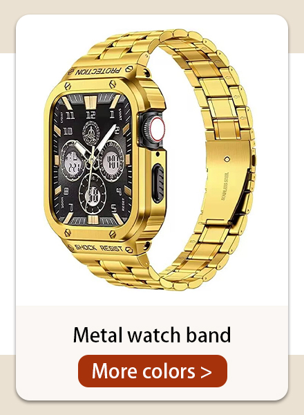 1pc For Men Women Business Stainless Steel Metal Watch Band With Case With Apple Watch Band 40mm 41mm 45mm 44mm 49mm Belt Sturdy Watch Band With Metal Case Compatible With Apple Watch Ultra Series 8 7 6 5 5 SE p 15833830