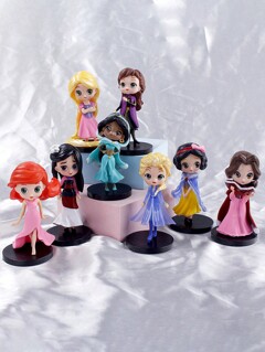 gymolo 1 Set 8Pcs Anime Isaanna Mulan Decoration Afternoon Tea Cake Car Desktop Decoration Christmas Thanksgiving Birthday Gift p 26468786
